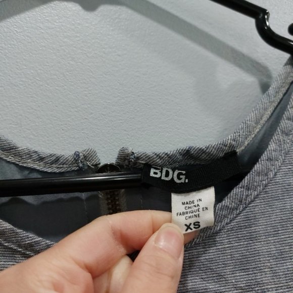 BDG Grey Dusty Blue Romper XS - Picture 4 of 6